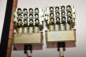 lot of 4 - 12 socket holder for  GE 44 Miniature Lamp Light Indicator Bulbs