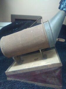 WOODMAN BEE SMOKER Vintage  Wood &amp; Leather Bellows