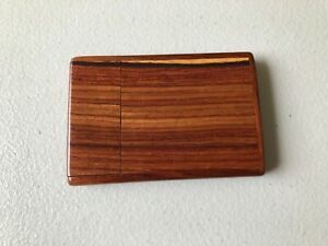Handcrafted Wood Business Card Case/Carrier