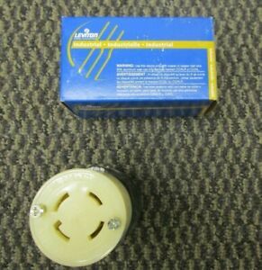 LEVITON 3 pole 4 wire Grounding Locking Connector 2713