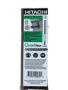 Hitachi Quad Plus 3/16-Inch Reinforced Concrete Cutter Drill Bit 15-Pack