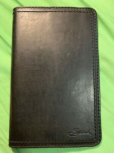 Saddleback Leather Script Logo Moleskine Cover - black