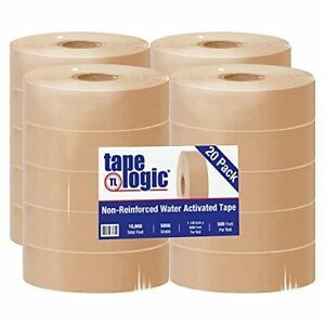 Aviditi Tape Logic 1 1/2 Inch x 500 Feet Non-Reinforced Gummed Packing Tape W...