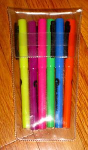 New 6 Pack Chisel Point Highlighters