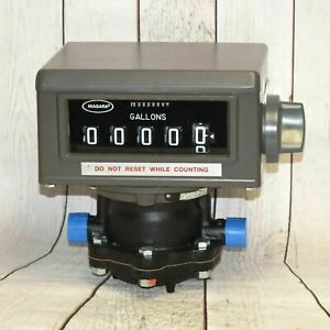 VEEDER ROOT METER REGISTER 0788700-053 + ADAPTER &amp; VALVE - FREE SHIPPING