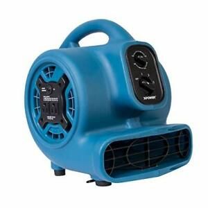 XPOWER P-230AT-Blue 925CFM Mini Mighty Air Mover Utility Blower Fan with Buil...