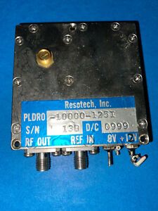Resotech Phase-Locked Dielectric Resonant Oscillator 10 GHz (PLDRO-10000-125I)