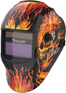 Tooliom True Color Welding Helmet Auto Darkening Welding Mask With Shade Range 9