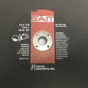 7 Sait 14&#034; x 1/8&#034; x 20mm A24R-BF 23455 General Purpose Metal Blade