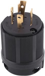 NEMA L14-30P 30 Amp 125/250 Volt Twist Lock Male Plug USA 3 Pole Industrial Plug