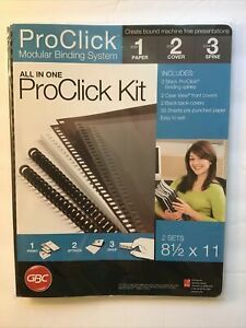 ProClick Modular Binding System GBC, Comes with two binding books. Bin B