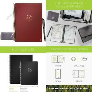 Rocketbook Panda Planner - Reusable Academic Daily, Weekly, Monthly, Planner