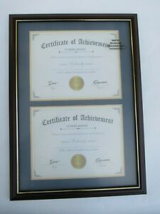 certificate double 8.5x11 Elsker Home plaque wall frame holder diploma award