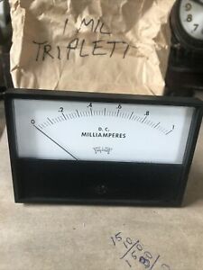 Vintage Triplett Model 420 R D.C. Milliamperes Panel Meter