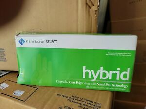 Prime Source Select Cast Poly  Gloves Sz  Large  100pcs/box / New Sealed