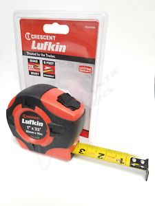 Crescent Lufkin 1&#034; x 33&#039; Orange, Yellow Clad A5 Blade Power Return Tape Measure