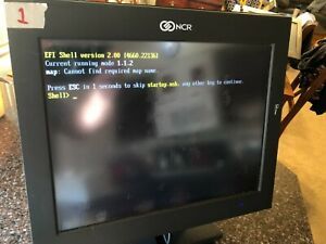 NCR 7754-0028-8801  POS Touchscreen Terminal Used 15&#034; with power supply No-HD-OS