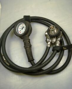DRAGER SCBA BREATHING APPARATUS PA90 PLUS PRESSURE REDUCER WITH GAUGE &amp; CONNECT