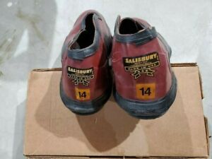 WH Salisbury 51511 Linemen&#039;s overshoe red/black deep heel Size 14