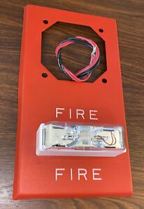Wheelock RSSP-24MCW Strobe Plate Wall Mounted 24 VDC 15/30/75/110CD (Red)