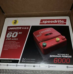 Speedrite 6000 Unigizer 6.0 Joule Fence Energizer NEW AND FREE SHIP