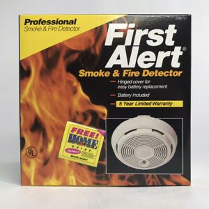 New Vintage 1992 First Alert SA67D Professional Smoke &amp; Fire Detector Model 83R