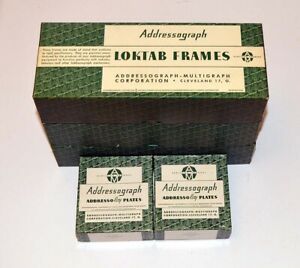 Addressograph Plates &amp; Frames - Vintage New Old Stock - 500 Plates &amp; 300 Frames