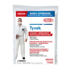TRIMACO 14121 Tyvek Coveralls Medium