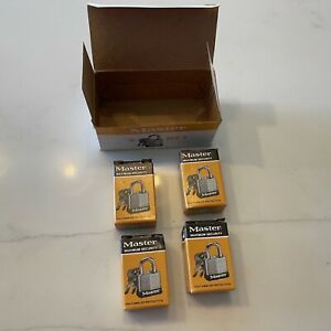 Vintage Master Lock No. 7 - Box of 4 locks NEW with 2 keys each