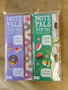 lot of 2   OOLY Note Pals Sticky Tabs  candy shoppe&amp;savory sushi