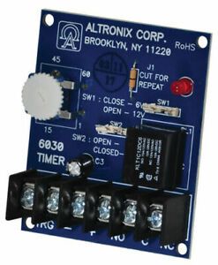 Altronix 6030 Multi-Purpose, 6/12VDC  Board Timer-Bell Cut Off, Timer 2 pack