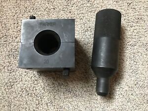 PARKER 20 VISE BLOCK W/ FLARING PIN SET 1.25” Od Tube Size