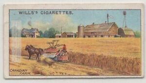 Horse Drawn Harvester Thresher Canadian Farm 100+ Y/O Trade Ad Card