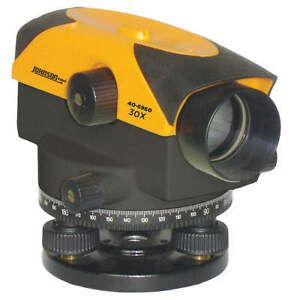 JOHNSON 40-6960 Automatic Level,Optical,30X,400 ft.