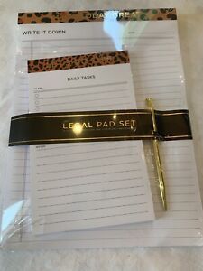 James Burke Collection / Desk Accessory Set / LEGAL PAD / TO DO PAD &amp; PEN SET