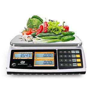 NTEP Price Computing Scale, 60Lb Capacity, 0.01Lb Readability, Digital Commercia