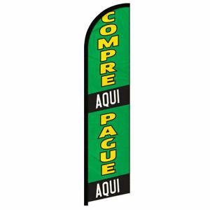 Compre Aqui Pague Aqui Windless Swooper Advertising Feather Flag Financing