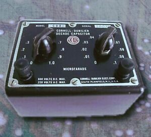 Cornell Dubilier Decade Capacitor CDB5 Substitution Box