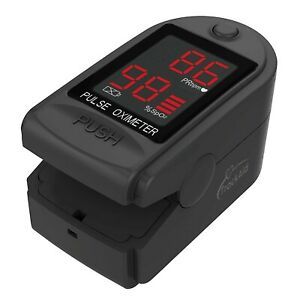 TrackAid Pulse Oximeter Portable Finger Oxygen Saturation and Pulse Rate Moni...