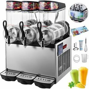 Slush Frozen Drink Machine 360°mix 12l*3 900w Triple Bowl Frozen Drink Coffee