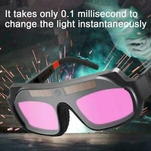 Solar Powered Goggle Auto Darkening Welding Mask Helmet Eyes Glasses Welder O9G2