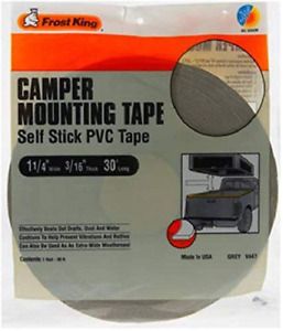 Frost King Available V447H Camper Mounting Tape 1-1/4-Inch by 3/16-Inch by Grey,