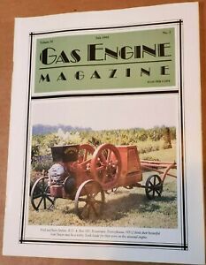 Antique Vintage Gas Engine Magazine Volume 30 Number 7 July 1995 Hit Miss