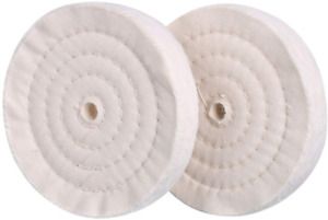 SCOTTCHEN Extra Thick Buffing Polishing Wheel 6 6 in. white 2Pcs, White