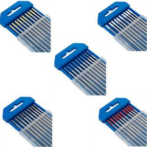 10pcs 2.4mm Tig Welding Tungsten Electrodes (Red/White/Gray/Blue/Gold)