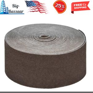 49000 120 Grit Emery Cloth Sanding Paper Roll, 1-1/2&#034; x 10 Yards New