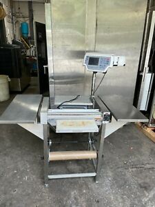 Hobart HWS-4 Hand Wrapping Station w/ 4 remote scale printers