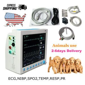 Vet Veterinary Patient Monitor 6 Parameter,ECG,NIBP,PR,Spo2,Temp,Resp,CE,FDA