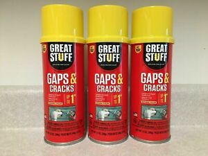 Dow Great Stuff Gaps &amp; Cracks Expanding Foam Sealant Insulation 12oz (3 Pack)