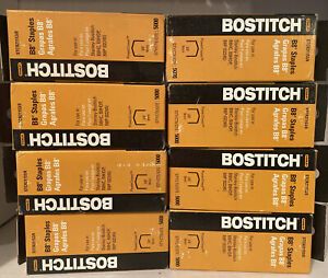 Stanley Bostitch 3/8&#034; B8 Power Crown Staples 5,000/Box - Lot of 8 Boxes NIB